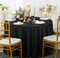120 Inch Round Seamless Wrinkle Free Scuba Tablecloth Elegant Luxury